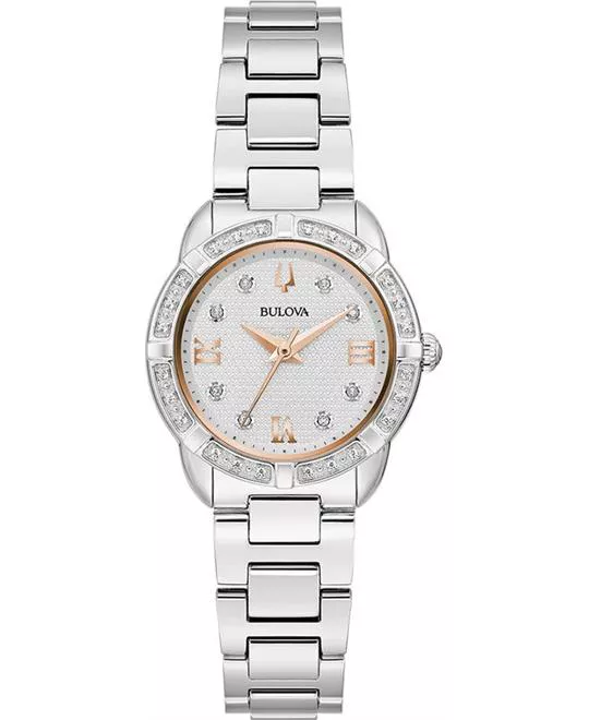 Bulova Classic Crystal Diamonds Watch 27mm