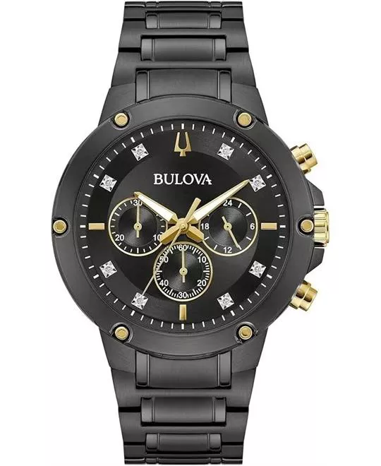 Bulova Classic Diamond Chronograph Watch 43mm