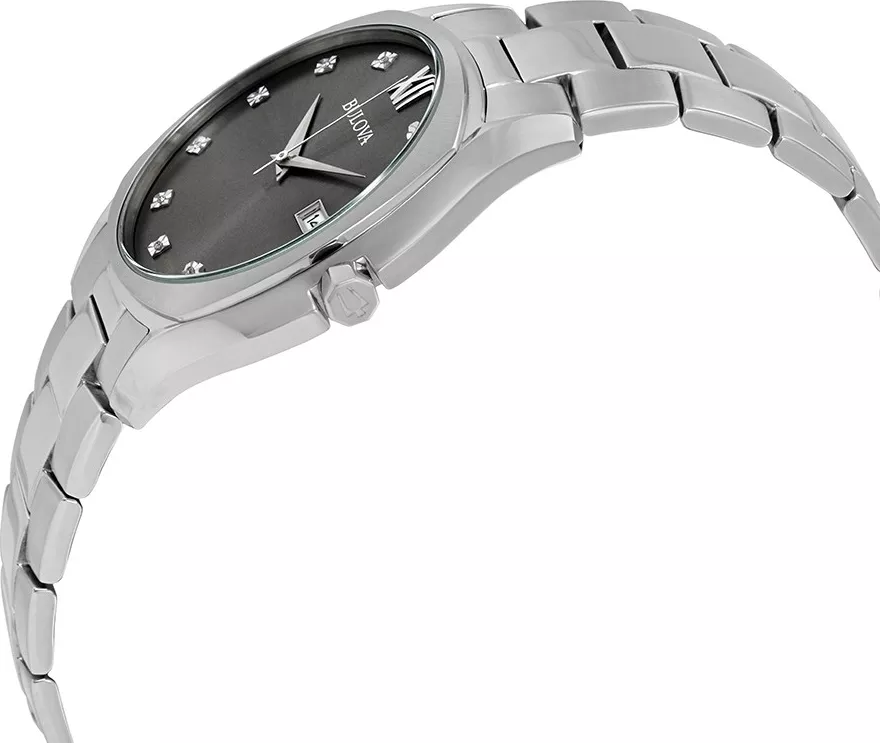 Bulova Classic Diamond Grey Watch 42.5mm