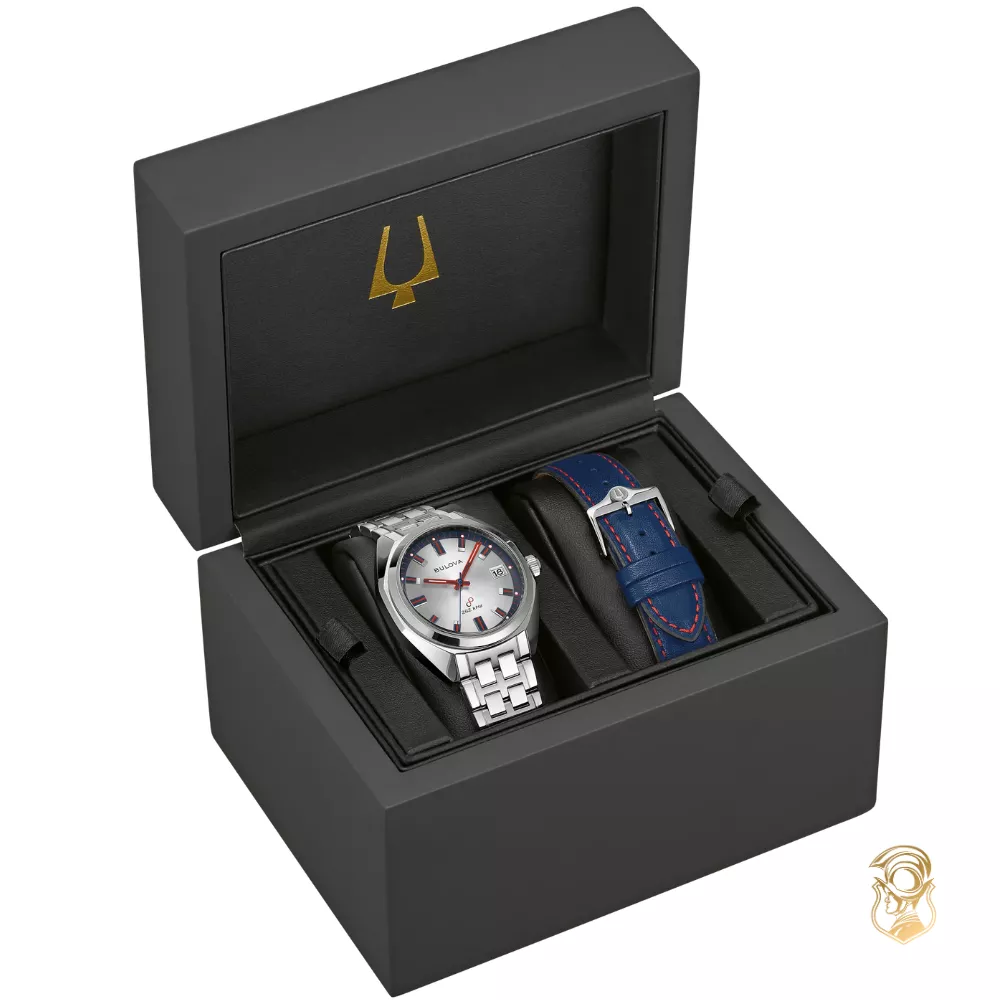 Bulova  Classic Jet Star Silver Dial Watch 40mm