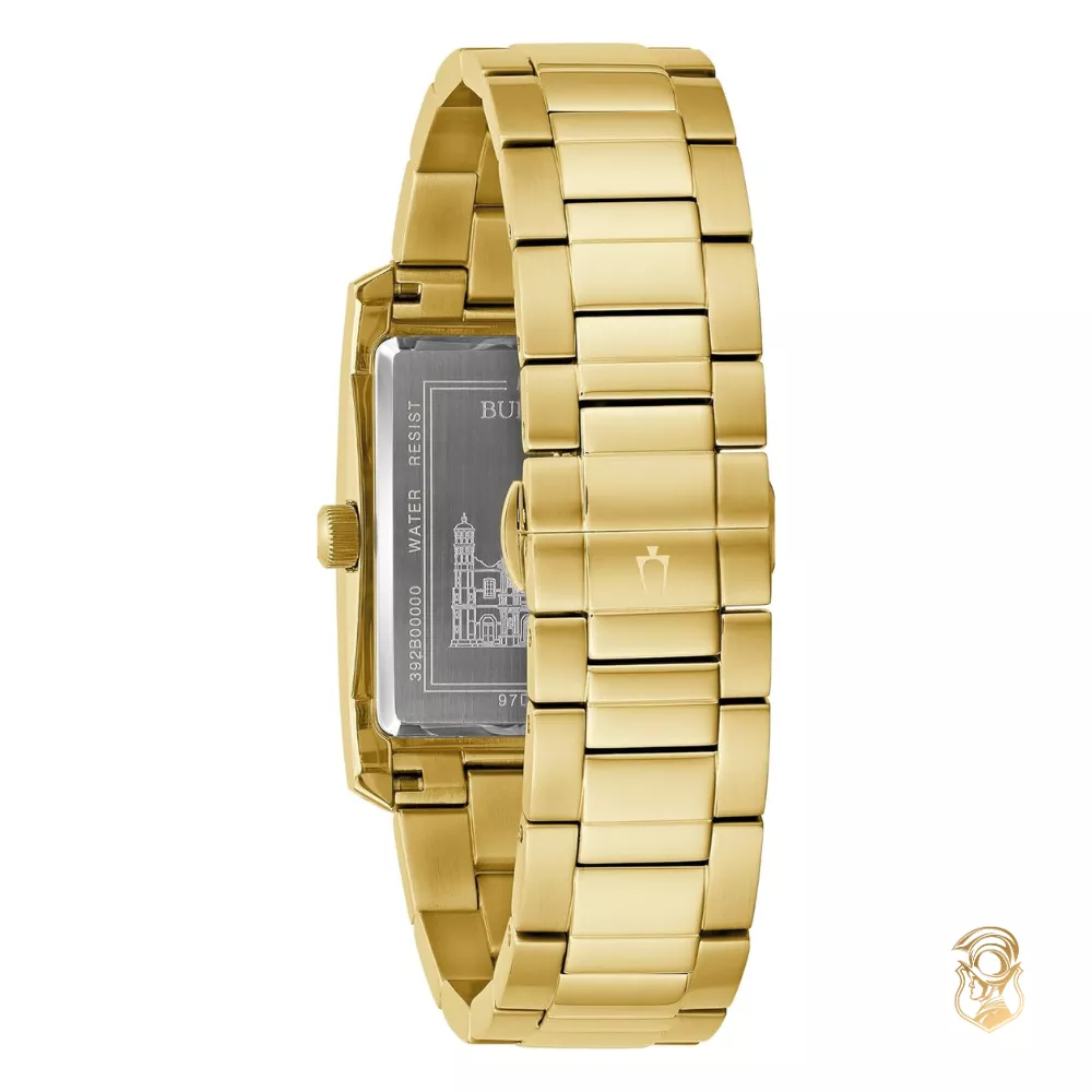 Bulova Classic Our Lady of Guadalupe Gold Watch 31mm