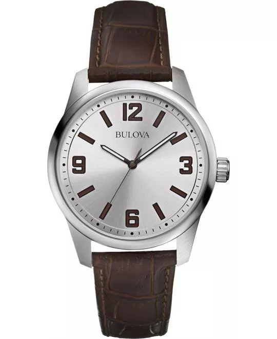 Bulova Classic Quartz Silver Watch 40mm 