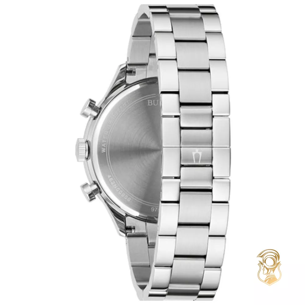 Bulova Classic Silver Steel Watch 43mm