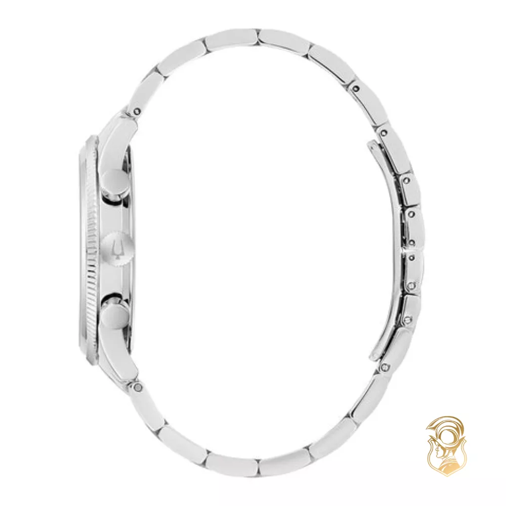 Bulova Classic Silver Steel Watch 43mm