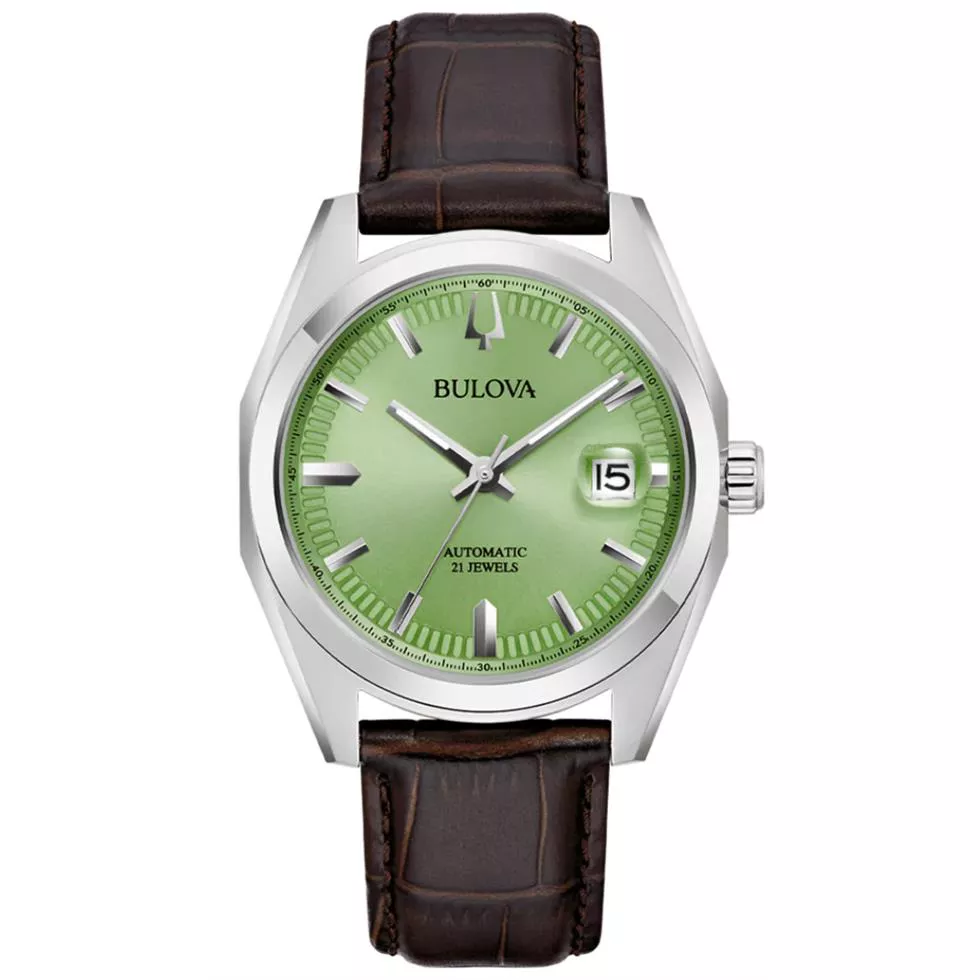 Bulova Classic  Surveyor Green Watch 39mm