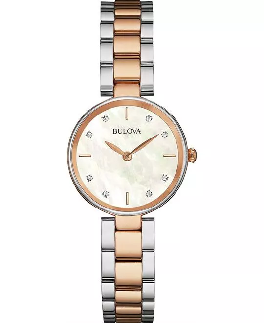 Bulova Corporation Diamond Womens Watch 27mm