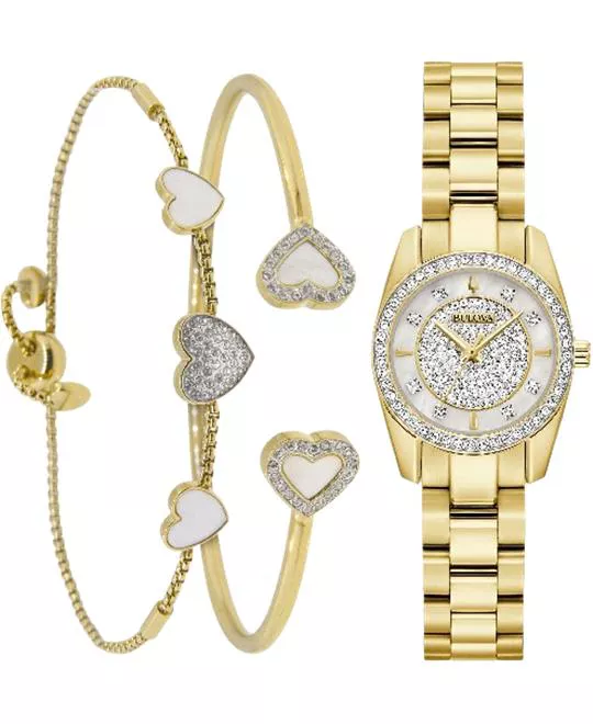 Bulova Crystal Box Set Watch 23.5mm