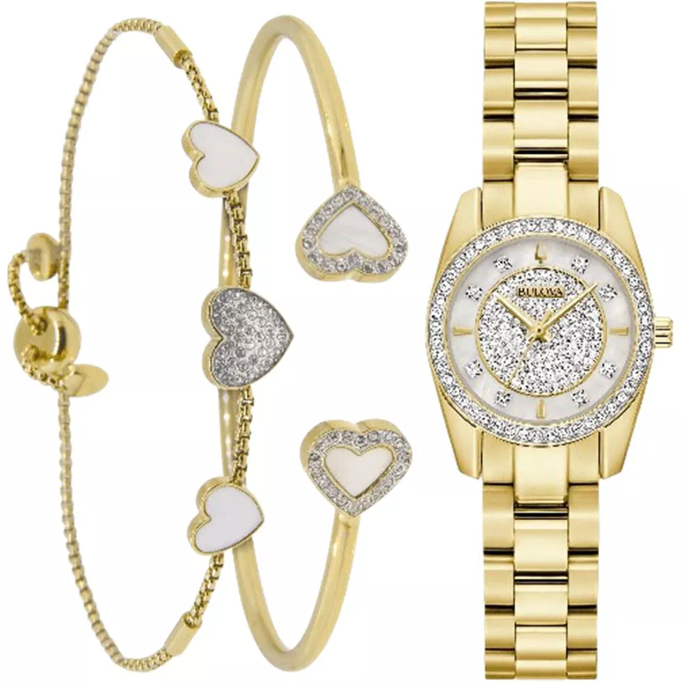 Bulova Crystal Box Set Watch 23.5mm