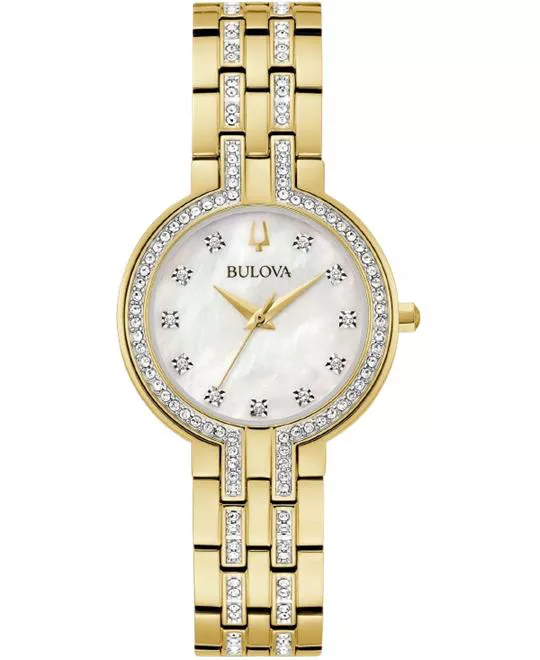 Bulova Crystal Box Set Watch 30mm