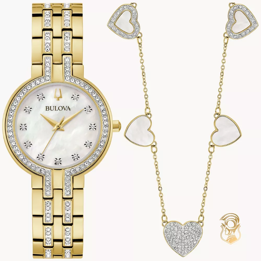 Bulova Crystal Box Set Watch 30mm