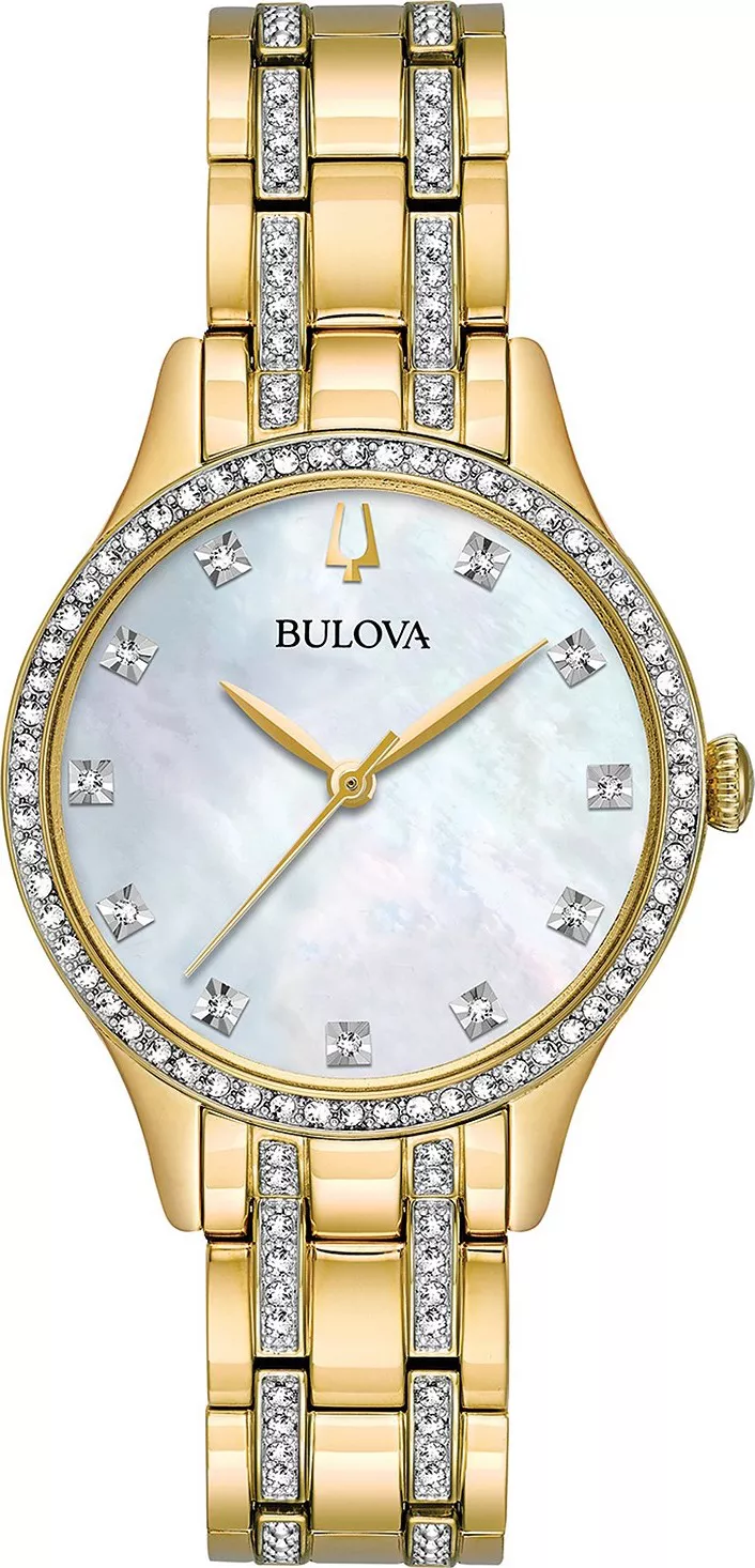 Bulova Crystal Gold Watch 32mm