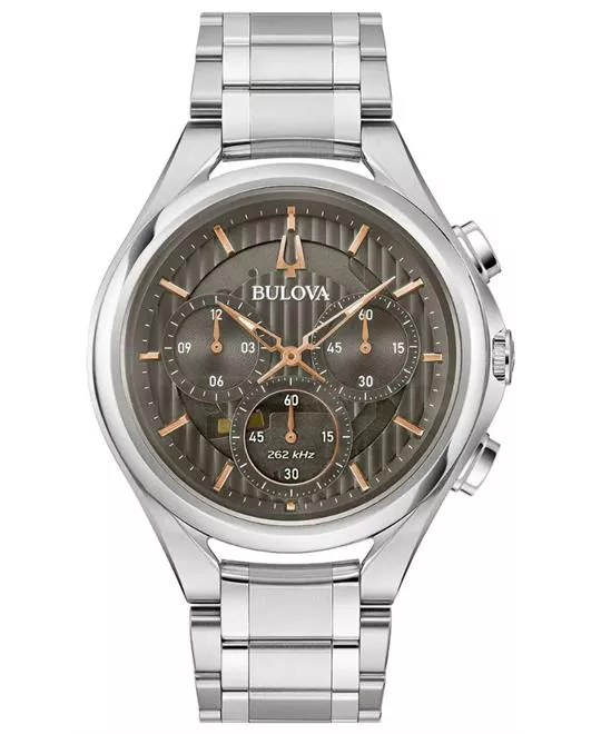 Bulova Curv Grey Dial Men's Grey Watch 44mm