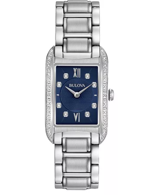 Bulova Diamond Blue Watch 22x34.5mm