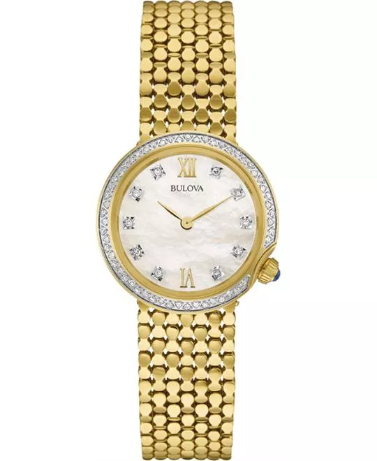 Bulova Diamond Gold Women's Watch 28mm