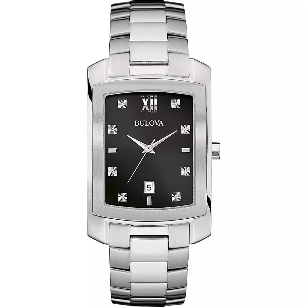 Bulova Diamond Watch 31mm x 36.5mm