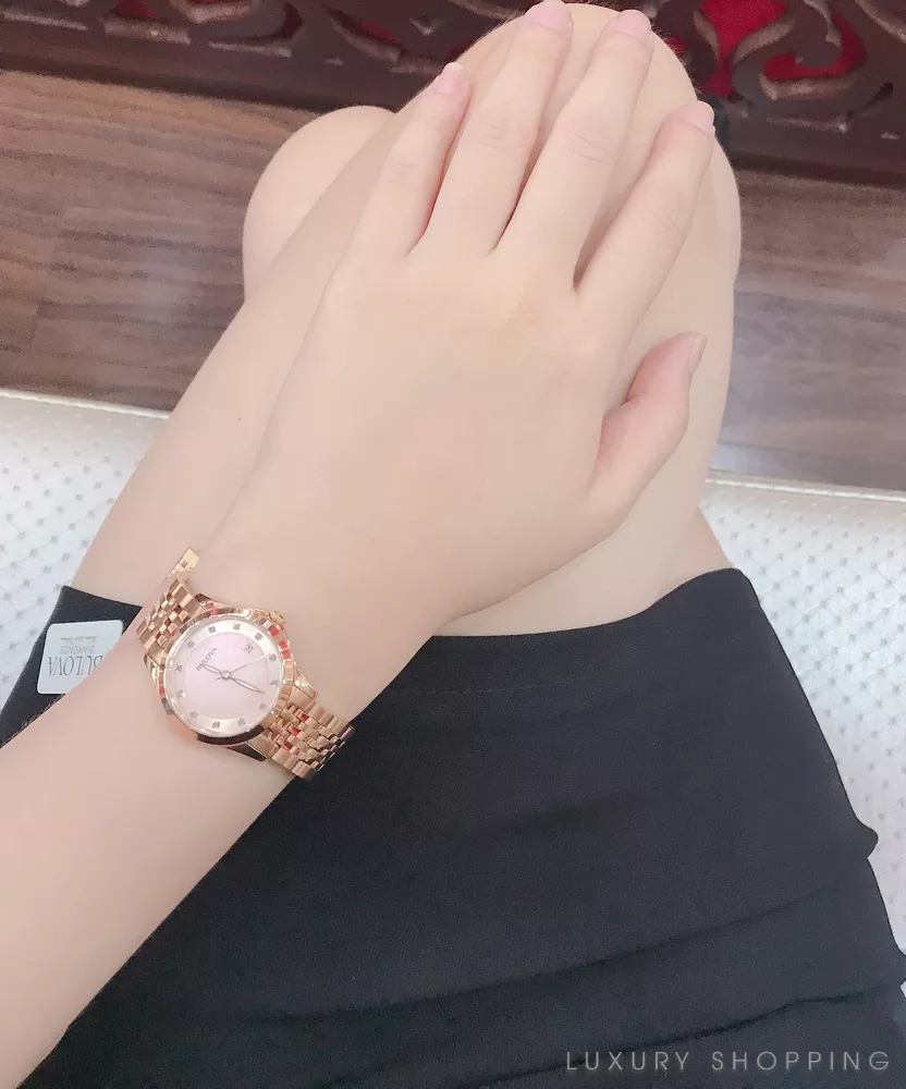 Bulova Diamond Rose Gold Watch 27mm