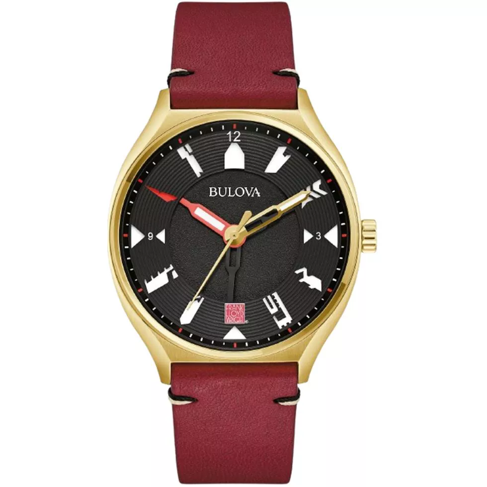 Bulova Frank Lloyd Wright Perforated Panels Watch 40mm