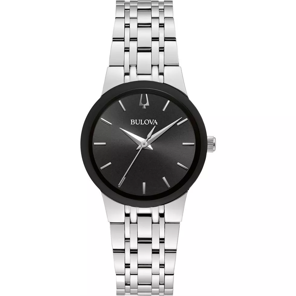 Bulova Futuro Silver-Tone Watch 30mm