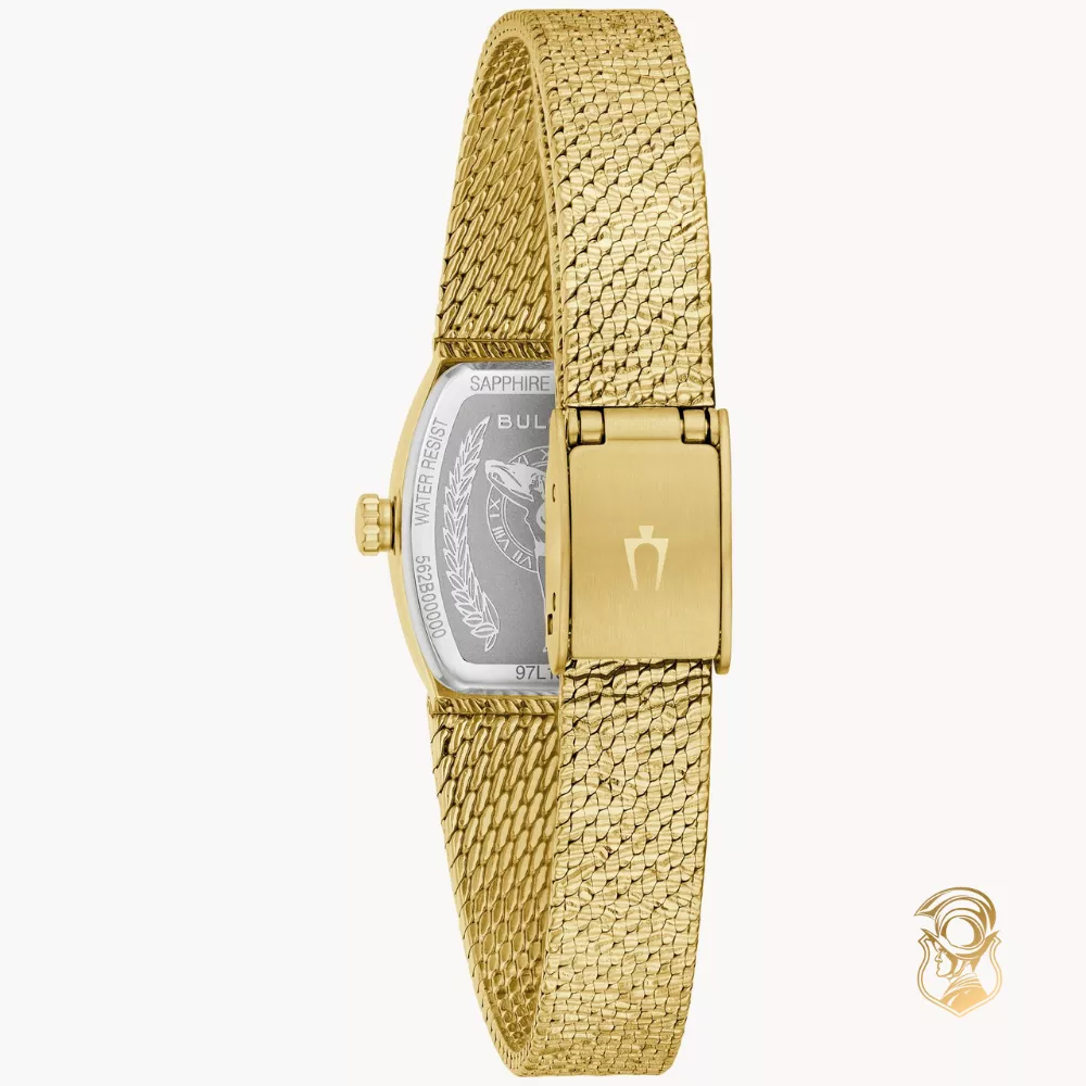 Bulova Goddess of Time Malachite Watch 17mm