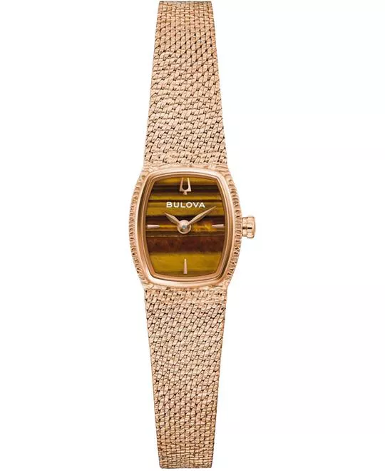 Bulova Goddess of Time Tiger Eye Watch 17mm