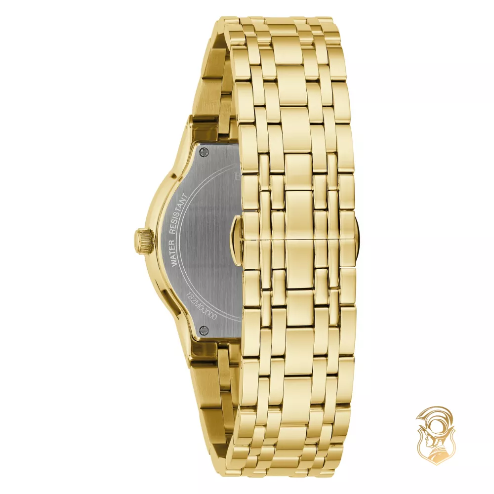 Bulova Gold-Tone Diamond Watch 40mm