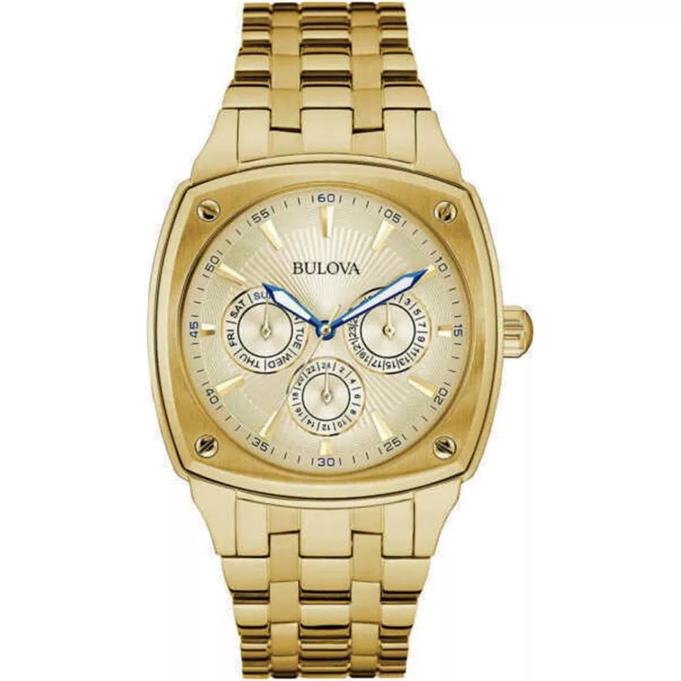 BULOVA Gold Tone Stainless Steel  Men's Watch 39mm