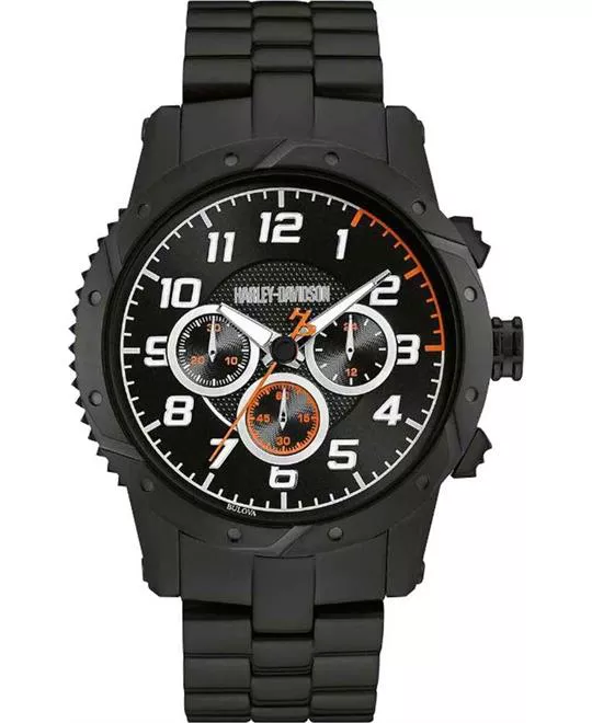 Bulova Harley-Davidson Brake Plate Watch 43mm