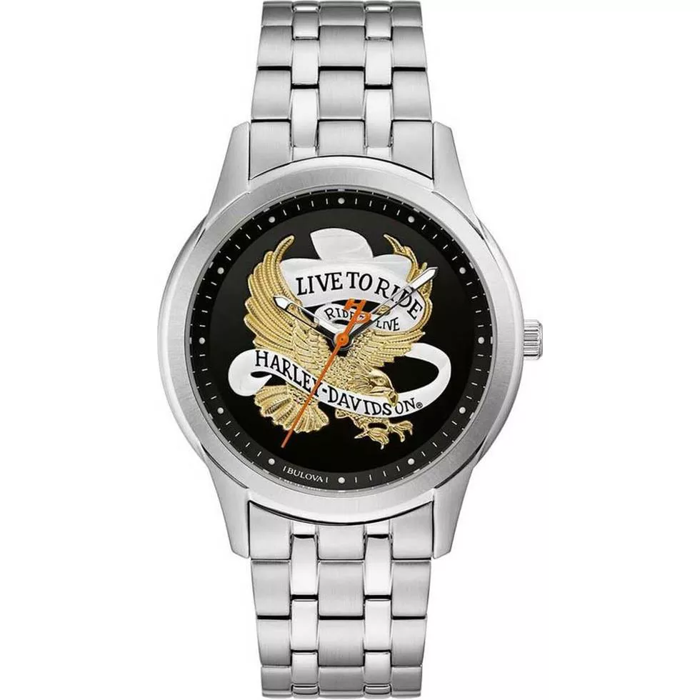 Bulova Harley-Davidson Live To Ride Eagle Watch 40mm