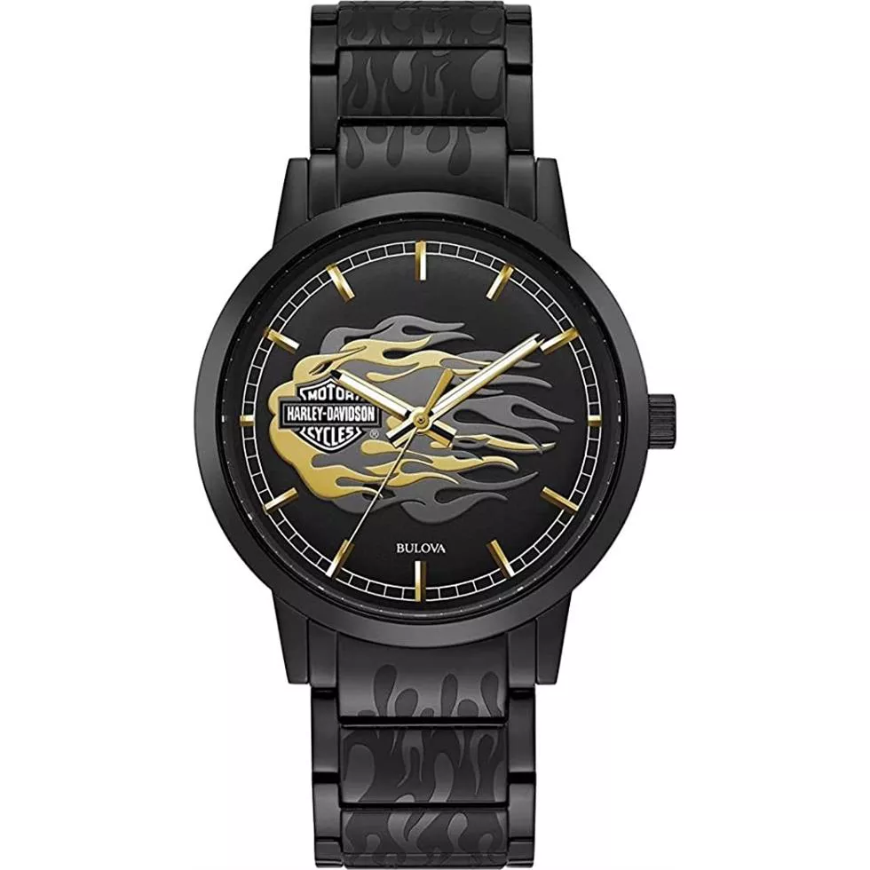 Bulova Harley-Davidson® Metallic Flames Watch 40mm 
