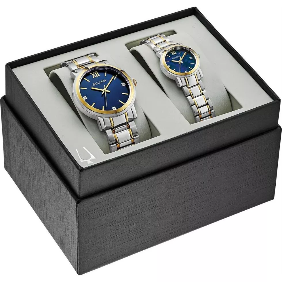 Bulova His and Hers Set Watch 40mm*26mm