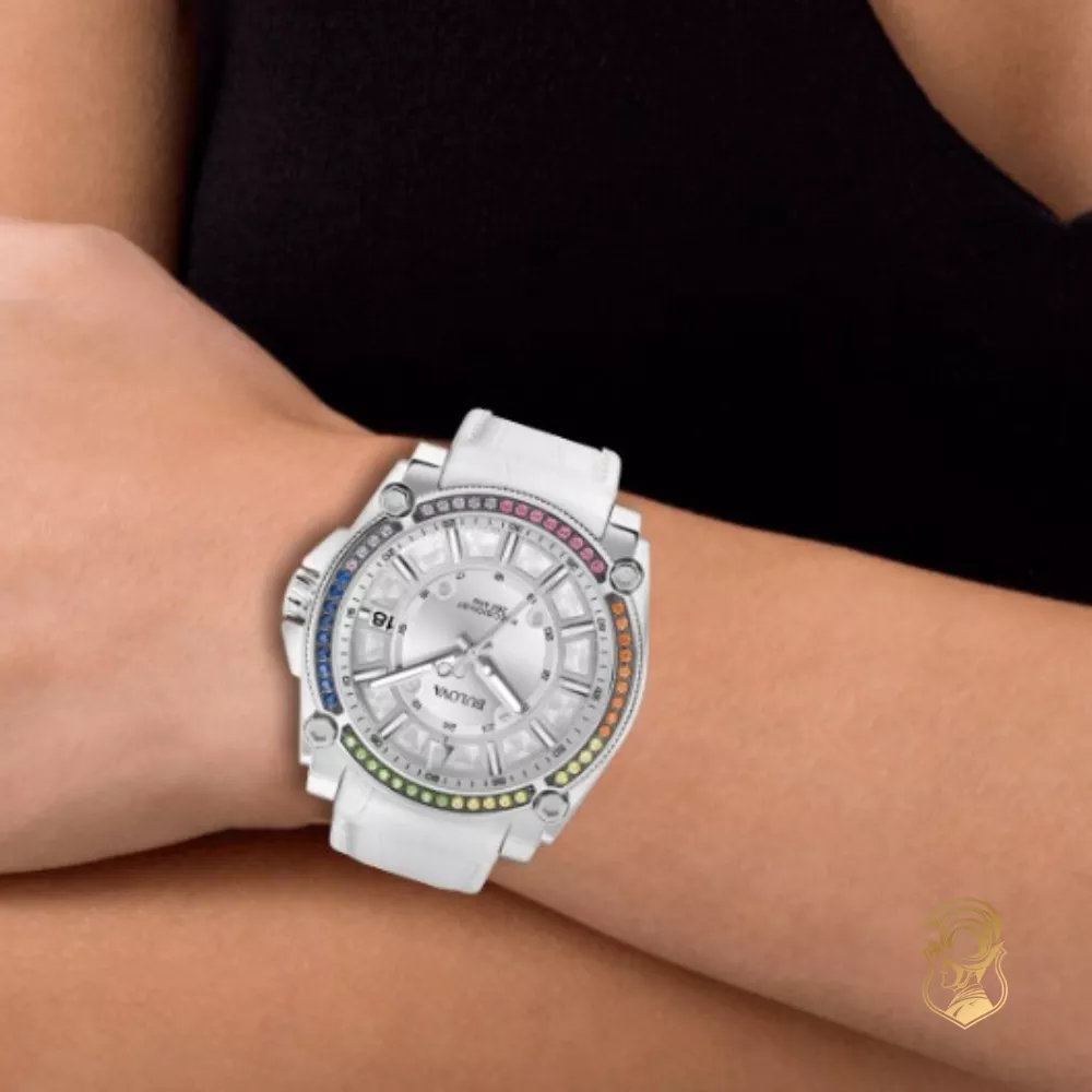 Bulova Icon Diamond Precisionist Silver Dial Watch 40mm