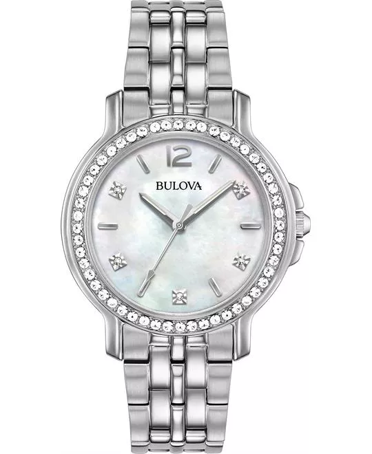 Bulova Crystal Ladies Watch 34mm