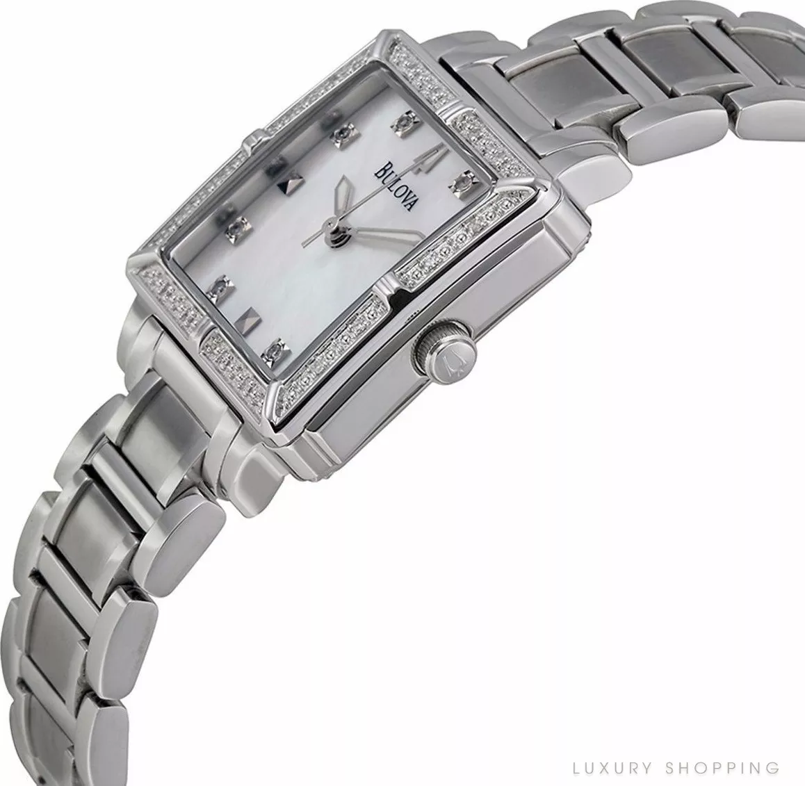 Bulova Ladies Diamond Accented Watch 25mm