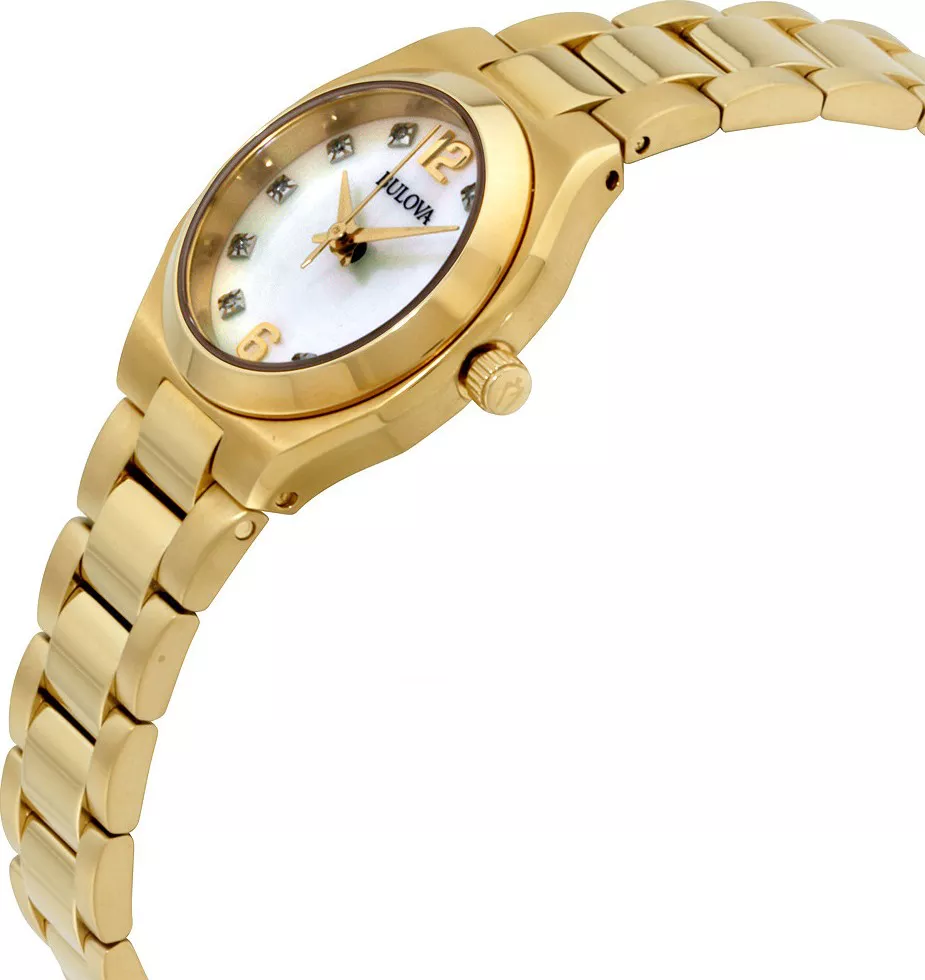 Bulova Diamond Gold watch 26mm
