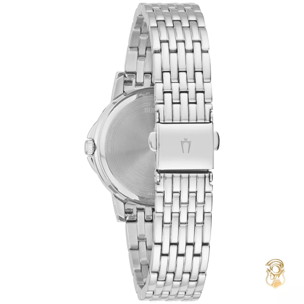 Bulova Ladies White Watch 32mm