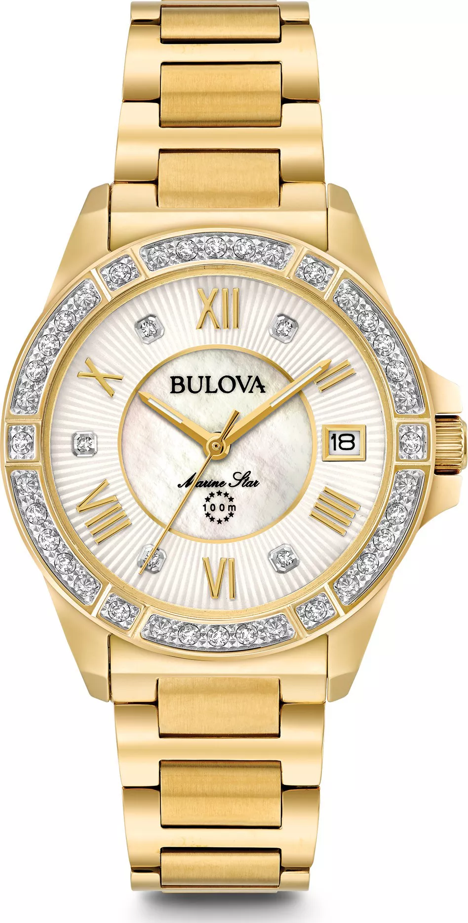 Bulova Marine Star Diamond Watch 32mm