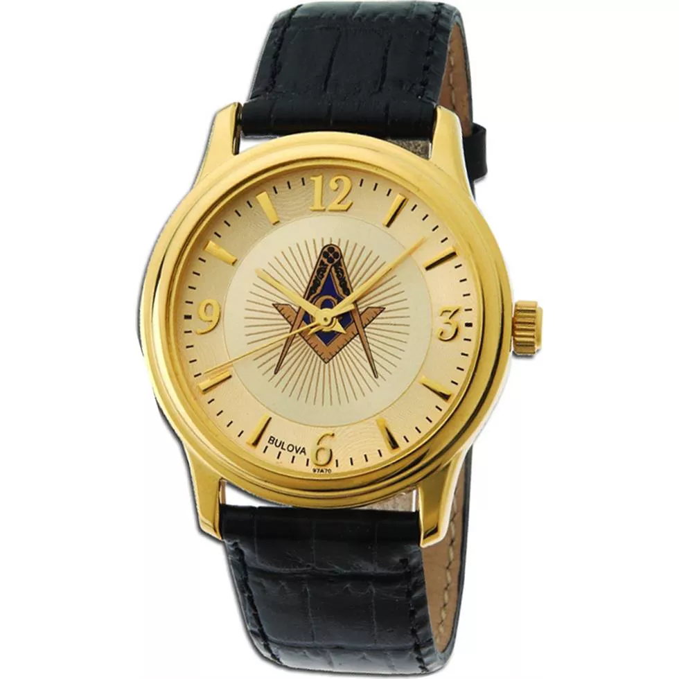 Bulova Masonic Lodge Watch 38mm