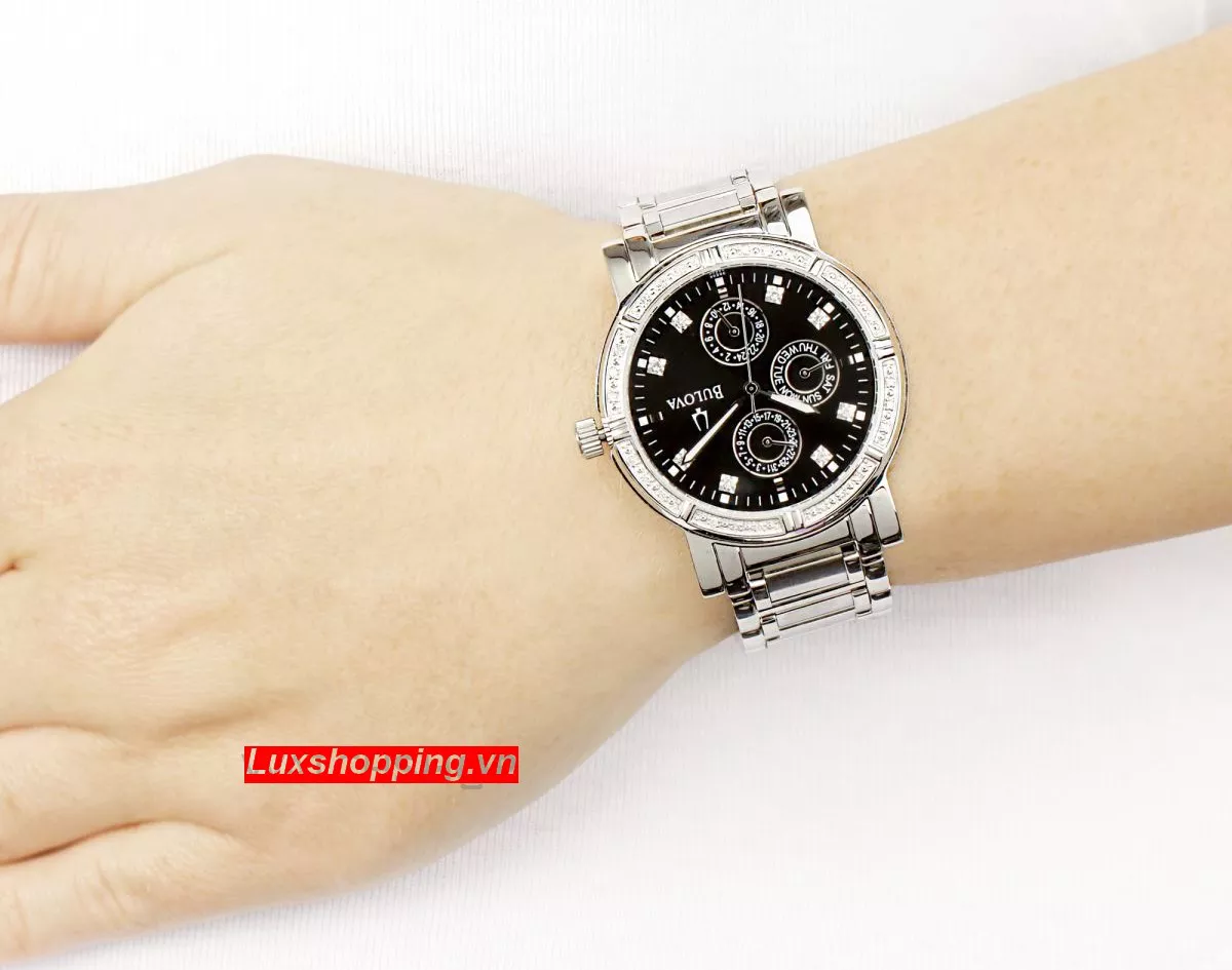 Bulova Diamond Multifunction Watch 39mm