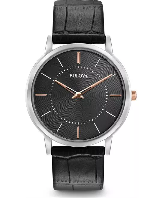 Bulova Classic Leather Watch 40mm