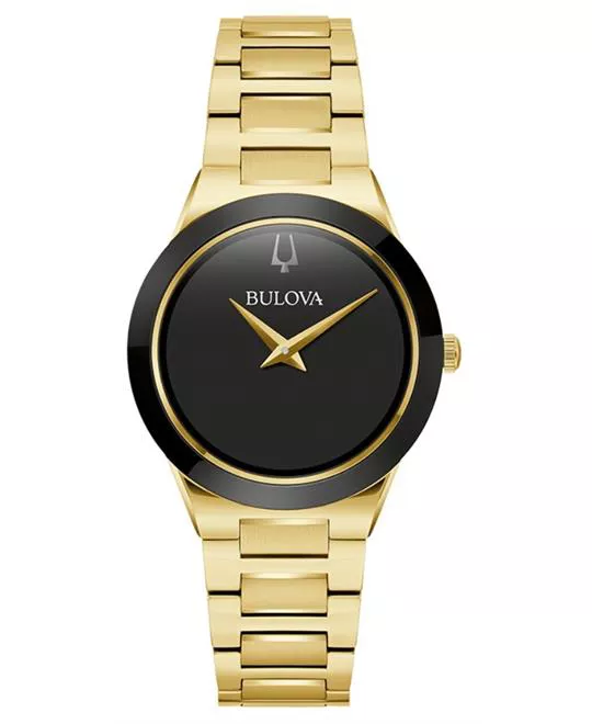 Bulova  Millennia  Black Dial Ladies Watch 32mm