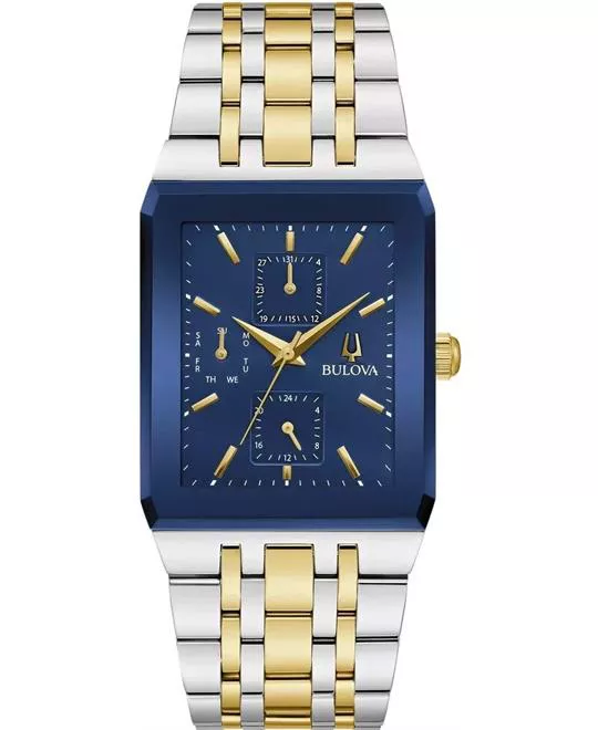 Bulova Modern Day Date Indicator Silver Gold Watch 31mm