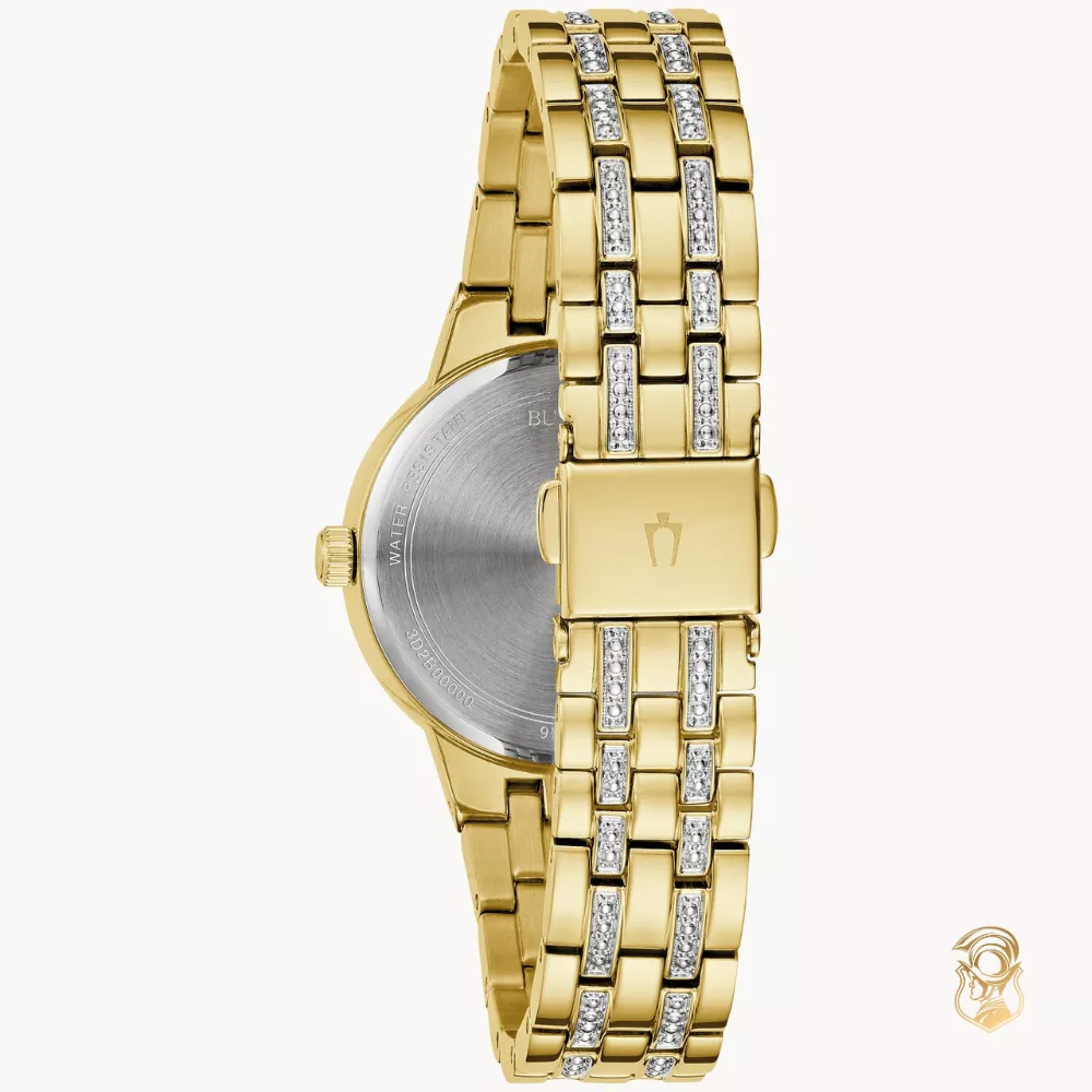 Bulova Phantom Gold Tone Watch 32.5mm