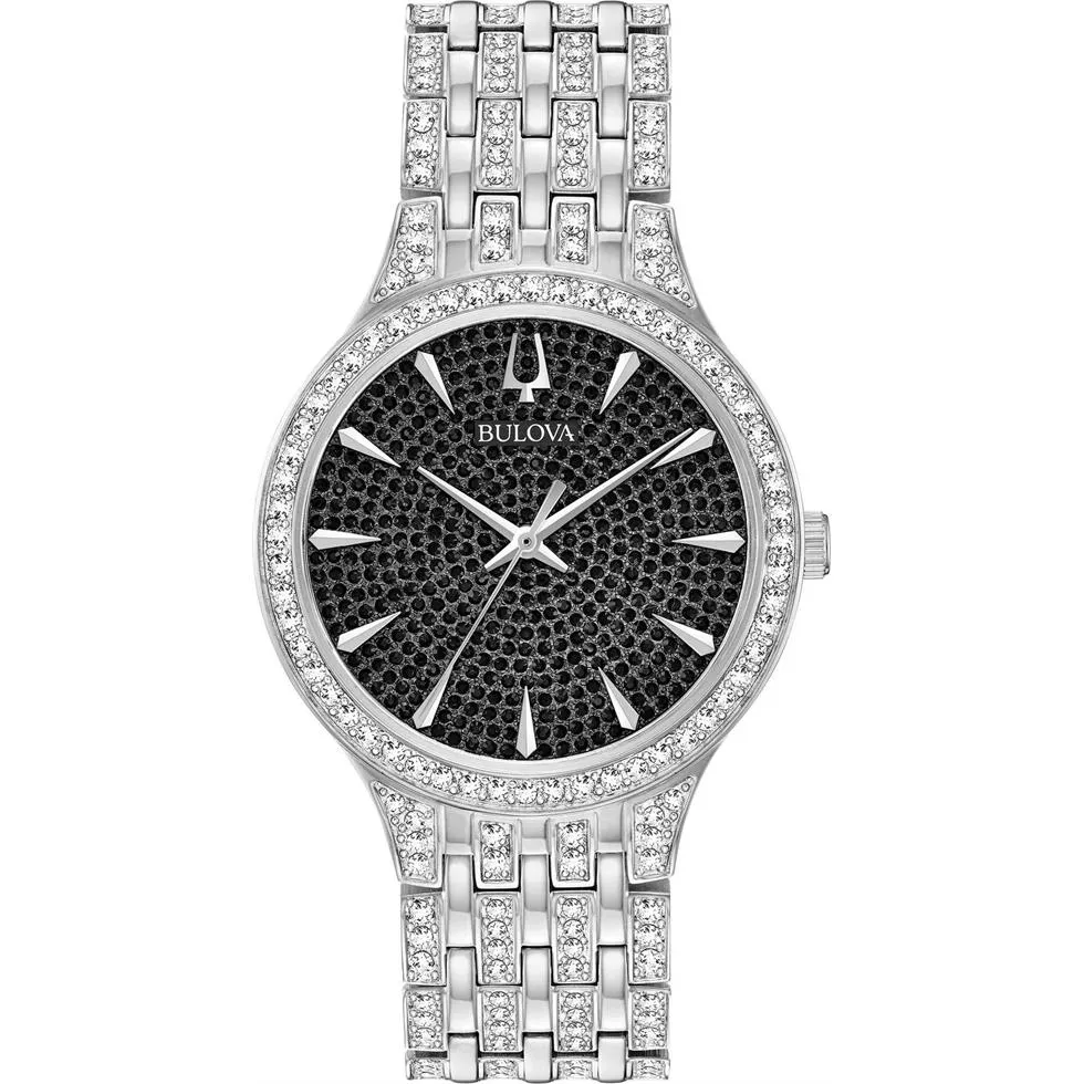 Bulova Phantom Swarovski Crystals Watch 40mm