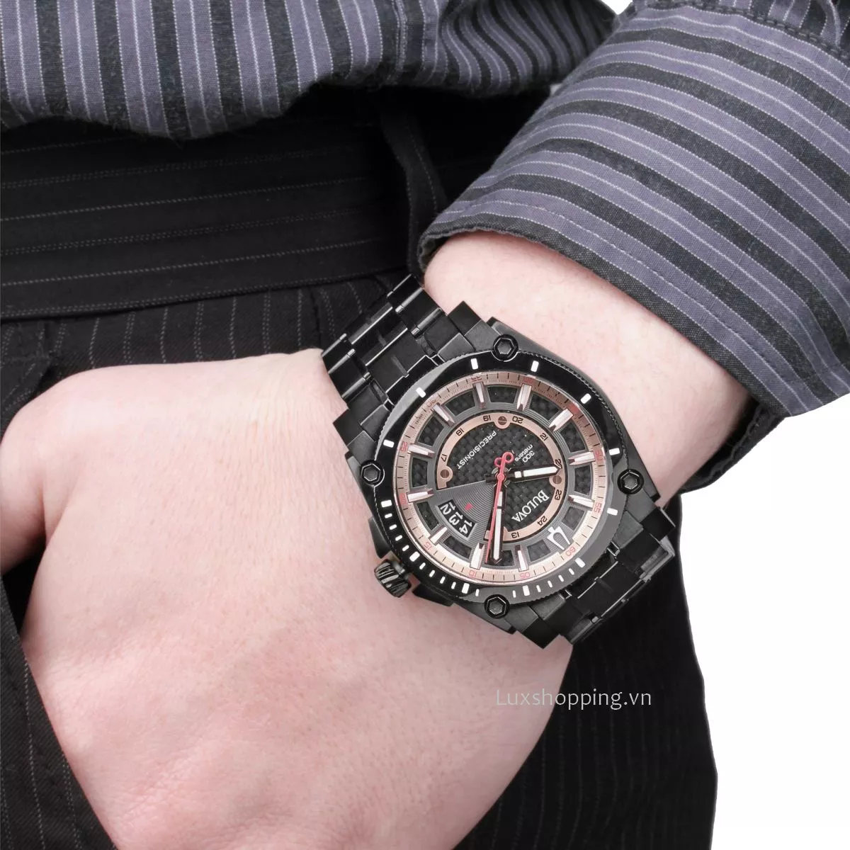 Bulova Precisionist Black Anodized Watch 47mm 