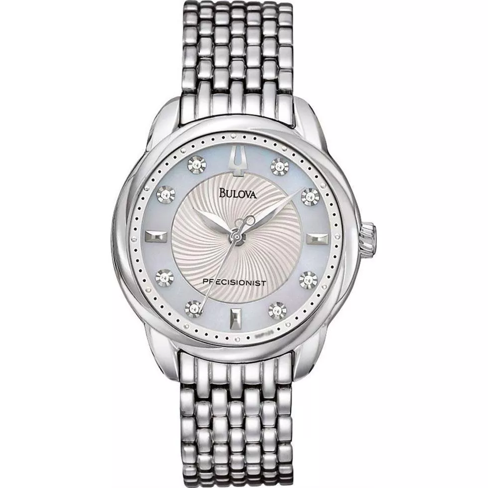 Bulova Precisionist Brightwater Mother of Pearl Watch 32mm