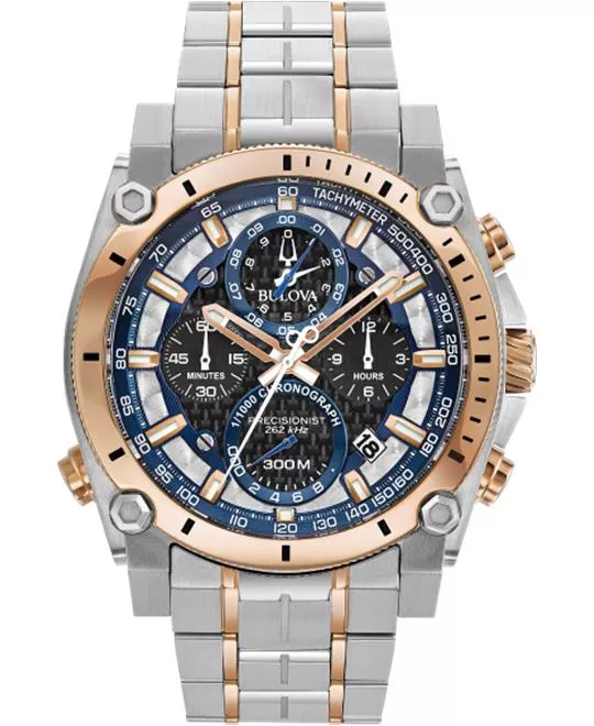 Bulova Precisionist Chronograph Watch 46.5mm