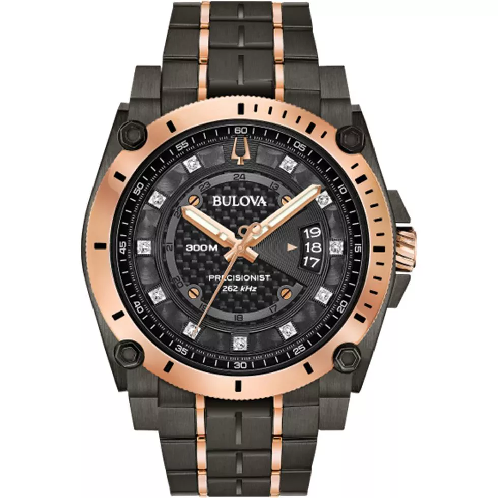 Bulova Precisionist Chronograph Watch 46.5mm