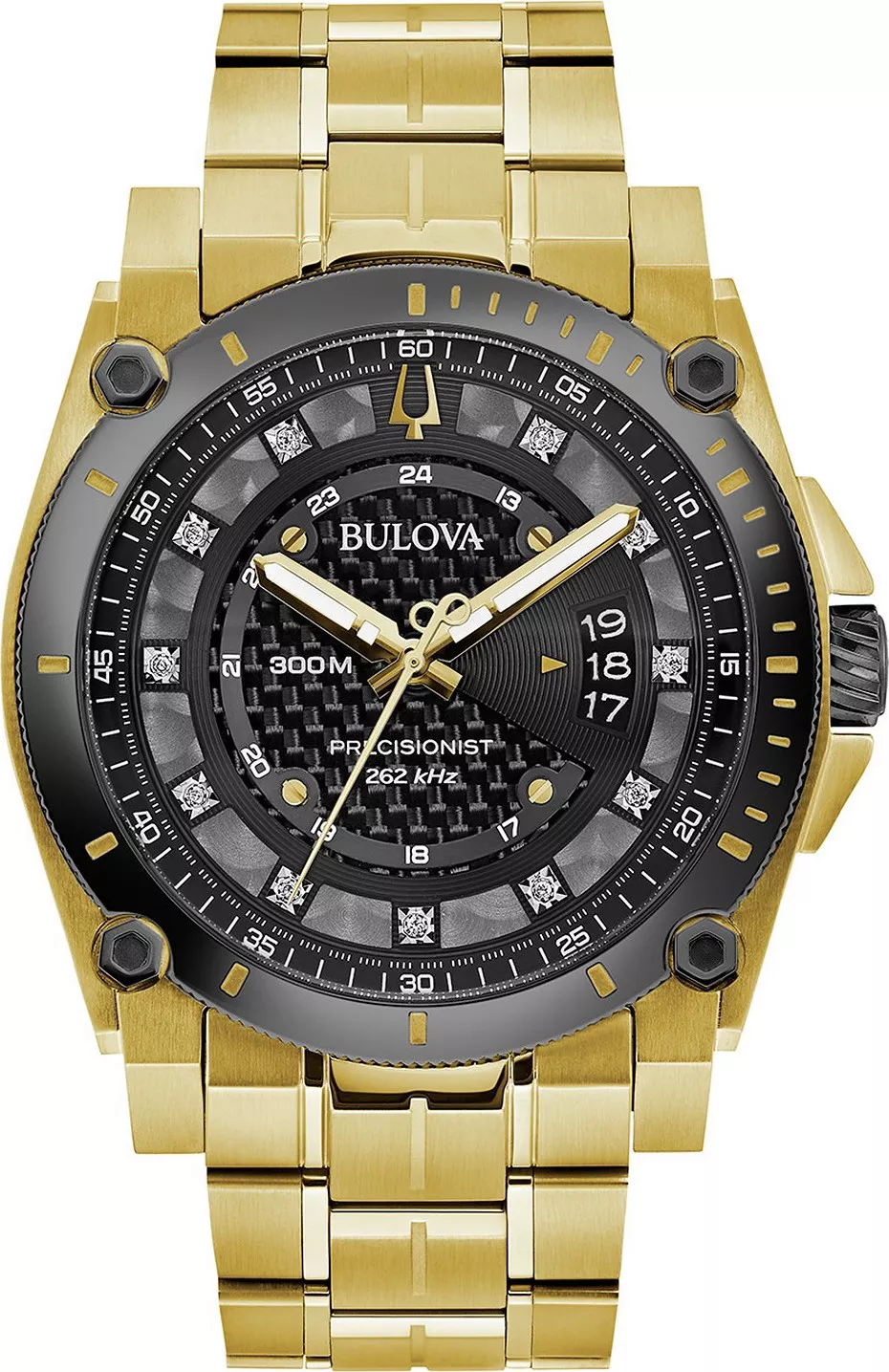 MSP: 89967 Bulova Precisionist Diamond-Accent Watch 46.5mm 20,360,000