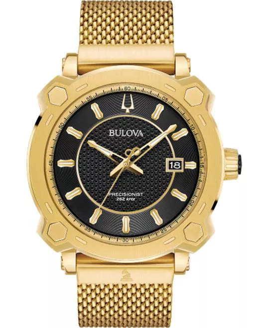 Bulova Precisionist Gold Watch 44mm