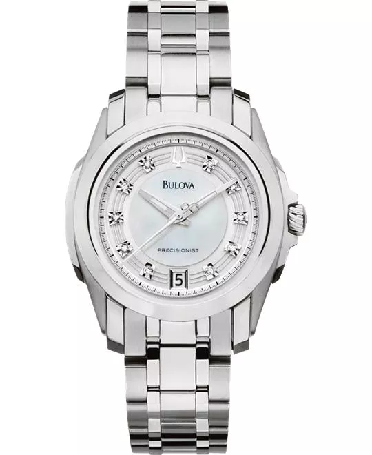 Bulova Precisionist White Ladies Watch 30mm